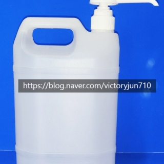 [플라스틱용기][플라스틱병] 사각용기 5L, 세제용기, 다용도 용기 (모델명: p-3113)